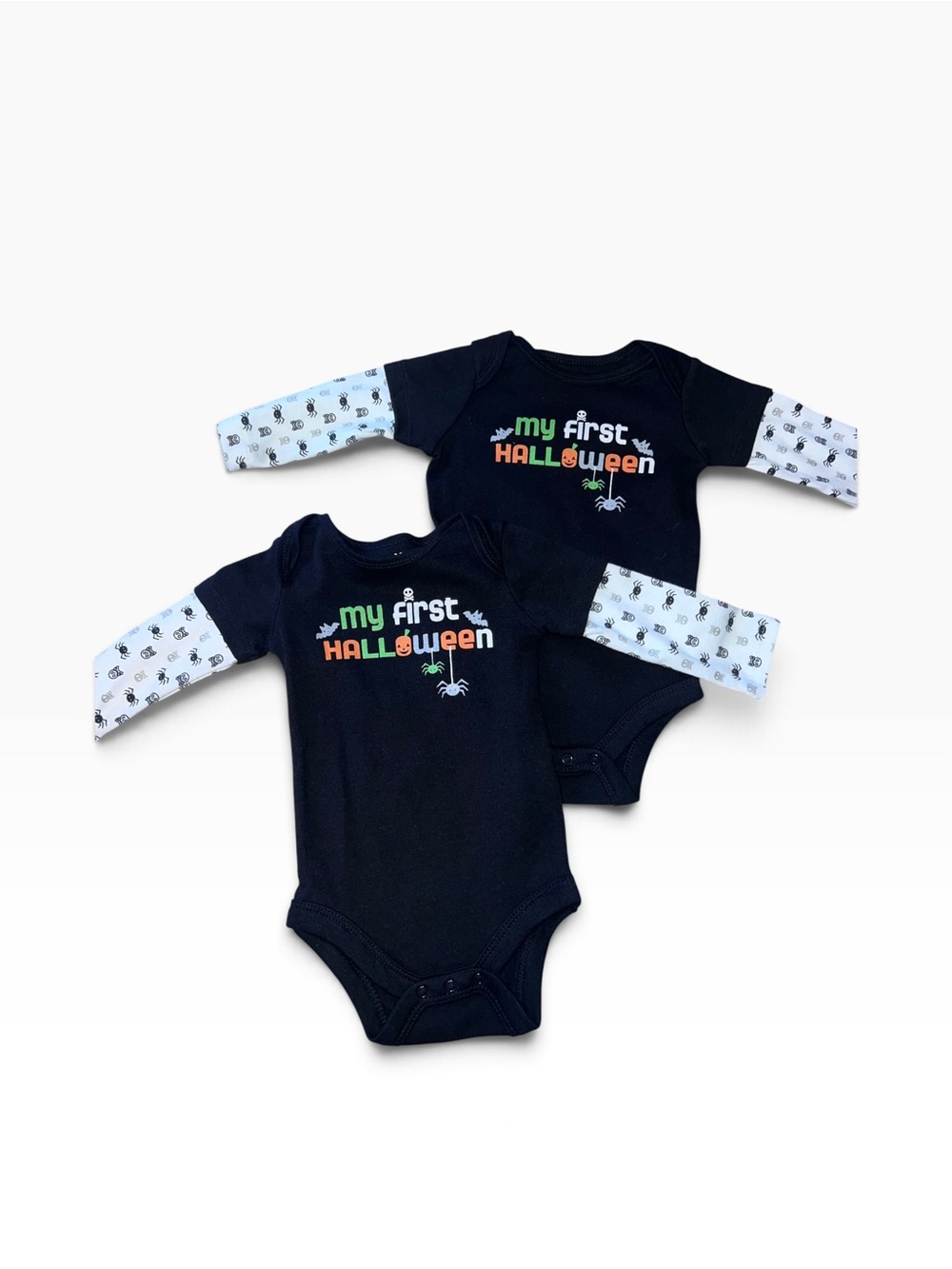 My First Halloween Long-Sleeve One-Piece (2-Pack)